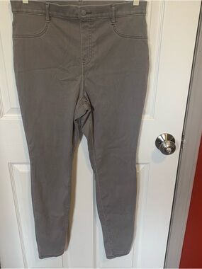 Time and Tru Gray Girls' Waistband Ponte Pants